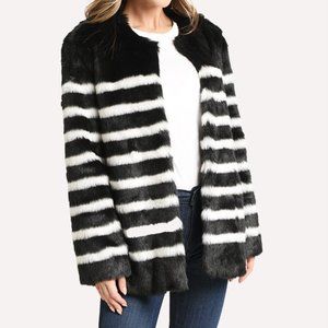 FRAME Women's Jerry Faux Fur Coat, Size Small